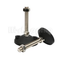 스레드 M8 M10 M12 M14 M16 고무 시트 미끄럼 방지 댐핑 가구 가드 글라이드 패드가있는 4Pcs 나일론 범용 조정 발, 15 M16x120mm, 03 Dia 80mm