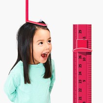 모두스마일 키재기 아기 어린이키 키재기자, 핑크180cm