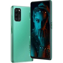 Blackview 공기계 휴대폰 A100 안드로이드 667인치 FHD+ 펀치홀 화면 4G 글로벌 밴드 듀얼 Sim 6GB+128GB ROM/TF 512GB 옥타 코어 프로세서 스마, 녹색