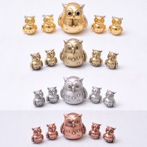 국산 인테리어 장식용 소품 부엉이가족 5P 중사이즈, 01. 신주