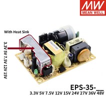 dc파워서플라이 dc 공급장치 전원공급기 Mean well EPS35 단일 출력 PSU 오픈 프레임 acdc 전원 공급 장치, 04 EPS-35-12