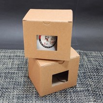 무지상자 선물상자 머그컵상자 쿠키박스 컵박스 선물포장박스 컵상자 수건 타올상자 유리병 디퓨저 포장상자, 1장, 무지상자(소)-창문형