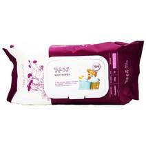 맑은하루 물티슈 캡형 450g 70매, 단품, 단품