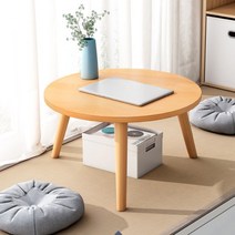 원형 느티나무 테이블 40cm 우드, 없음