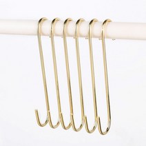 (말랑컴퍼니)둥근 S고리 골드 30cm 후크고리 소품걸이 S자걸이 S자소품고리 후크#말랑S+orEa＃, ＃단일V상품, ＃단일V상품