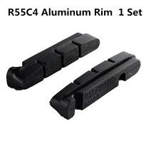 자전거 브레이크 용품 SHIMANO-R55C4 알루미늄 림 R55C4 카본 림 로드 브레이크 패드 DURA ACE ULTEGRA 105 R8000 6800 5800 R9100 6810 R8010 5810 브레이크 패드, 01 R55C4 Aluminum 1 SET