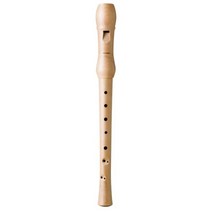 나무로 만든 Hohner 2부 C장조 소프라노 플루트 Light Pearwood 리코더