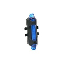 USB 충전식 산악 자전거 전방 후방 미등 사이클링 안전 경고등 방수 램프 깜박임, 01 파란