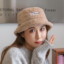 스타일아유 여성 겨울모자 벙거지 뽀글이 양털 버킷햇 털모자 예쁜 모자