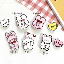 몽글 토순이 베어 차량용 석고방향제 선물포장 세트, 토순이핑크, 블랙베리엔베이