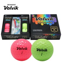 볼빅컬러골프공 비거리전용 색깔공 6구+T 골프공선물세트