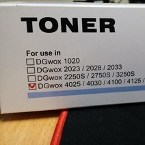 [신도] DG WOX 4025 4030 4033 4100 4125 4200 4200G 4300 토너 비정품토너, 검정, 1개