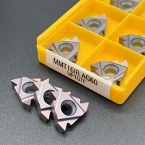 선반 인서트 V커팅 CNC 10EA 10PCS MMT 16IR AG60 VP15TF US735 UE6020 외부 그루빙 공구 홀더 카바이드 블레이드 MMT16IR AG60S 터닝, [06] 16IRS AG60 UE6020