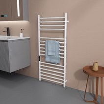 수건건조기 화장실 난방 수건 스마트 홈 전기 수건 난방 장치 수건 걸이 스테인레스 스틸 온도 및 시간 제어 욕실 장비 수건 난방 11, CHINA, AU + 오른쪽+110V, White 115cmX48cm