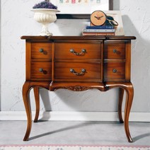 로코 클래식 거실콘솔 테이블 원목가구 소형 콘솔장식