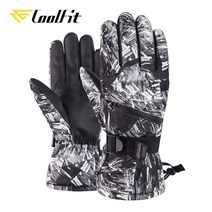 겨울 스키장갑 Coolfit 남성 여성 스키 장갑 초경량 방수 겨울 따뜻한 장갑 스노우 보드 장갑 오토바이 타기 눈 방수 장갑 29, 검정 흰색, s