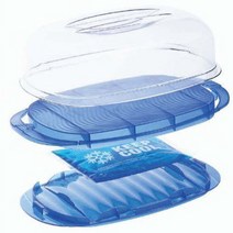 Rotho Food Server Container Keeps Sliced Cake Cheese and Other Finger Foods Cool/Fresh, 1