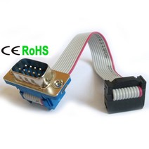 IPC KIOS 미니 PC 메인 보드 db9-idc FC10P 직렬 확장 플랫 케이블, 50cm, 01 DB9F to IDC 2.54 10P