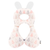 보니숑 신생아 아기짱구베개 메쉬, 캔디트리핑크, 1개