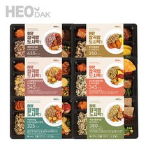 허닭 잡곡밥 도시락 250g 6종 18팩, 잡곡무청나물 너비아니 18팩