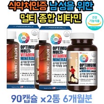 남자 활력 종합 멀티 비타민 미네랄 20대 30대 40대 50대 60대 70대 남성 판토텐산 비타민 B6 B1 B2 마그네슘