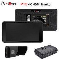 필월드모니터 PORTKEYS PT5 4K 모니터 초박형 5 인치 IPS 3D LUT 터치 스크린 FHD 1920x1080 비디오 카메라 VS FEELWORLD F6 PLUS