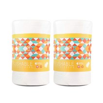 연못방수비닐 연못 방수포 happyflute 2roll set 100 생분해성amp 세척 가능한 대나무 섬유 기저귀 라이너 천 기저귀 라이너, ll(18x28cm), 100개 한 롤