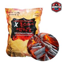 몬스터 바베큐용 숯 1Kg X 1봉 (점화탄 포함)