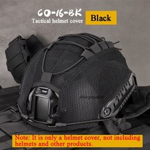 경량안전모 빠른 bj pj mh 헬멧을위한 전술 헬멧 커버 airsoft 헬멧 천 헬멧없이 페인트 볼 사냥 슈팅 기어, 검은색