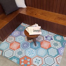 타일시공 한것같은 폭신한 홈아트 DIY 패턴 코일매트 현관 베란다 다용도실 집꾸미기, 뉴06