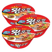 팔도왕뚜껑 미니 왕뚜껑 컵라면 80g, 3개