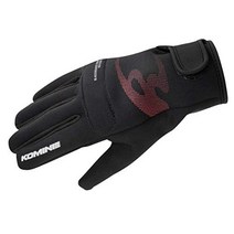 Komine 코미네(KOMINE) 오토바이용 프로텍트 세미레인 컨덕티브 글로브 블랙 S GK-241 12975 가을 겨울 봄용 방풍, 상품명참조