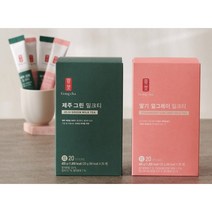 공차 밀크티 2종 딸기 얼그레이+제주 그린 홍차 말차 파우더 스틱 녹차 딸기 라떼 (각 1박스)