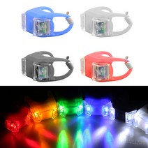 자전거2구 실리콘 후미등 LED비상등 안전등 야간라이딩 안전운행 자전거튜닝 LED라이트 백라이트, N0044.선택04. 레드 레드