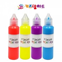 상세설명참조 키즈맘아트 핑거 페인트펜 물감 히아신스 50ml 4색