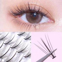 엘스몰 부분 인조속눈썹 가닥아이래쉬 연장자연스러운 셀프속눈썹, 바비캔디8mm