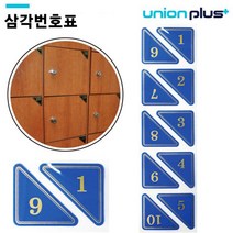 유니온 에폭시 숫자 삼각번호판(청색) (U-0330)(택1), 큐제이테크 숫자171-180