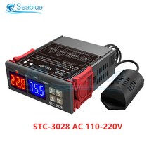 디지털온습도계 샤오미온습도계 STC-3028 SHT2000 온도 습도 컨트롤러 가정용 냉장고 온도 조절기 습도 온, 03 STC-3028 AC 110-220V
