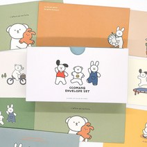 핑크풋 100 꼬망 가로봉투 세트 (96매), 단품