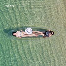 1인 S M 사이즈 투명 보트 카약 해양 스포츠 여름 바다 여행 캠핑, 투명더블(베어보트)+패들사이즈3미터