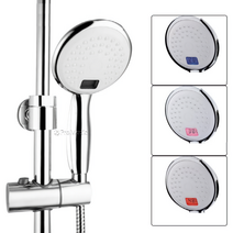 샤워기온도계 자체발전 LED 신속즉각온도표시 각도조절가능 간편설치 아이목욕 정밀 화상예방