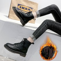 Cwadun 여성 레이스업 워커 여성용 가벼운 가죽 미들 롱 워커 가을 겨울 여성 트렌디 워커