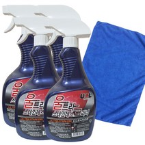 ULTRA CARE울트라스테인레스크리너 0.75L 4개+손걸레40x40, 1개