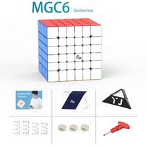 Yongjun MGC 6x6 마그네틱 큐브 6x6x6 매직 전문 입방체 퍼즐 스피드 게임 교육 완구