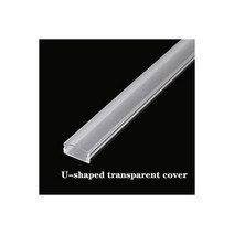 1-28 개 알루미늄 코너 프로필 채널 홀더 led 스트립 라이트 바 캐비닛 램프 주방 옷장, 04-U transparent cover, 27-9PCS