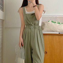 프롬 스트링 코튼 오버롤팬츠