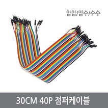 싸이피아 30CM 점퍼케이블 40P 암암 암수 수수 점퍼선, WF4-암암 30cm 점퍼선