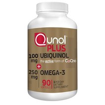 Qunol Ubiquinol CoQ10 유비퀴놀 코큐텐 오메가3 해외, 1개