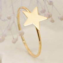 케이존 여성 14k 도금 반지 3개세트 큐빅 클로버 할로우 레이어드 디자인 반지 의미있는 선물