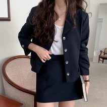 [랜덤플레이] 하객룩 정장 블레이저 + 스커트 투피스